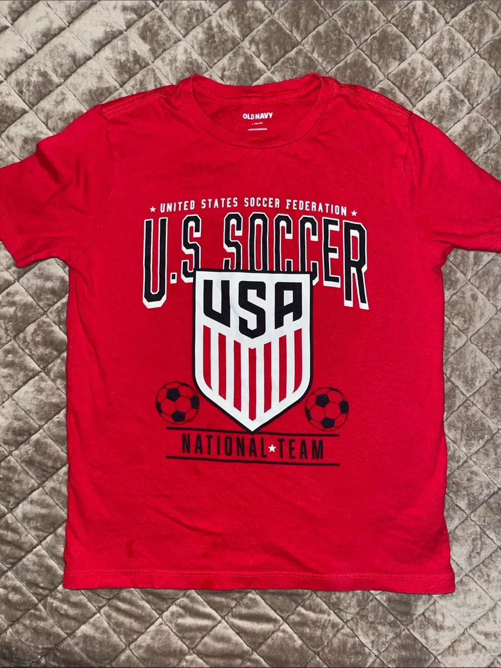 Old Navy Red U.S. Soccer National Team Graphic Tee - Men's